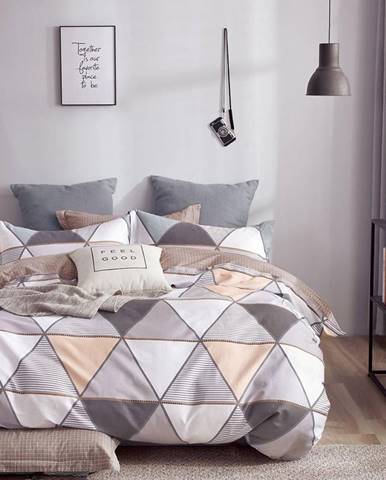 Bavlnená saténová posteľná bielizeň ALBS-01183B/2 140x200