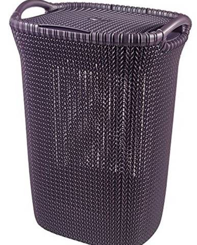 CURVER KOS NA SPINAVU BIELIZEN KNIT HAMPER 57L FIALOVA